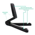 thumbnail image 4 of Foldable ABS Mobile Phone & Tablet Holder - Lightweight 85g Adjustable Stand with Compact Folding Size 18.5x3.1x2.3cm - Portable Multi-Angle Support for Phones and Tablets - Available in Black,, 4 of 6