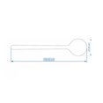 thumbnail image 4 of 1 Pc Creative Ordinary Spoon Semi-finished Products Good Elm Walnut Handmade DIY Wood Spoon(Elm Long Handle 1), 4 of 7