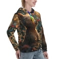 thumbnail image 6 of Kdxio Sunshine Butterfly Flower Bear Print Womens Oversized Hoodies Sweatshirts Hooded Pullover Tops Sweaters Casual-Small, 6 of 7