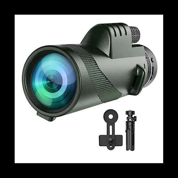Telescopio Monocular 80X100 Monoculares para Adultos Monocular Compacto para Adaptador de Smartphone, con TríPode