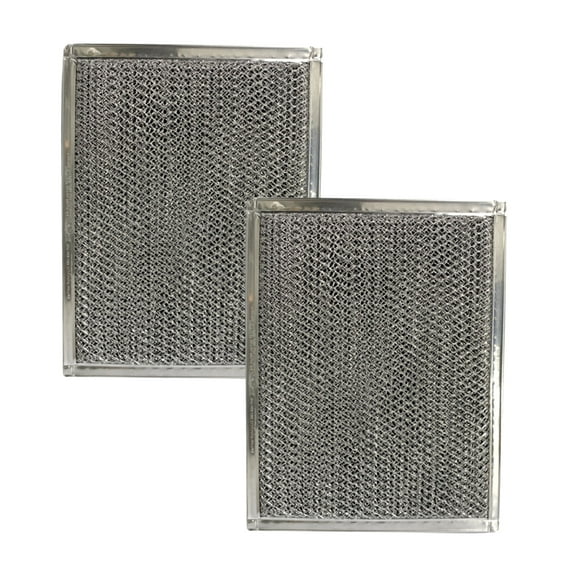 Air Filter Factory Replacement for WB2X8253, WB02X8253, WB2X8406 GE Aluminum Charcoal Combo Filter 2-Pack
