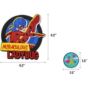 Miraculous Ladybug Shoe and bag Charms for Girls Teens, 12 Assorted Ladybug and Cat Noir Badges, Shoe Decoration Charms, Party Favors Gifts Boys Kids Adults (Wyncor)