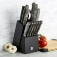 Sabatier Triple Rivet Knife Block Set, 15Piece, Black