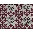 thumbnail image 5 of oneOone Rayon Maroon Fabric Floral & Tiles Moroccan Sewing Craft Projects Fabric Prints By Meter 56 Inch Wide, 5 of 5