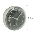 thumbnail image 2 of Mini suction cup wall clock bathroom anti-fog waterproof clock kitchen bathroom clockgrey:;:;, 2 of 7