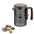 thumbnail image 2 of Eewia Glass and Bottle Clearance, Water Separation Glass Teapot with Wooden Handle Teapot Glass Teapot with Infuser Magical Teapot Glass Glass Teapot with Strainer Filter Teapot with Infusers, 2 of 2