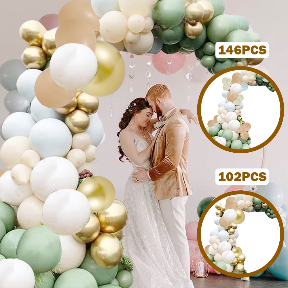 HOTBEST 102PCS/146PCS Balloons Garland Arch Kit, Avocado Green Large ...