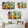 thumbnail image 4 of Designart "Countryside Charm Vibrant Swirling Tree II" Meadow Framed Wall Art Set Of 3 - Gold Traditional Frame Gallery Wall Set For Home Decor, 4 of 6