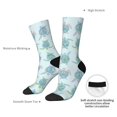 thumbnail image 4 of KLL Sea Turtle Print Cool Socks Men's Women's Crew Socks Funny Crazy Novelty Stockings, 4 of 6