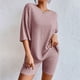 thumbnail image 3 of MKLEKYY conjunto Deportivo Corto de Dos Piezas para Mujer, Moda de Vacaciones, Informal, Color Sólido, para Verano, 2023, 3 of 4