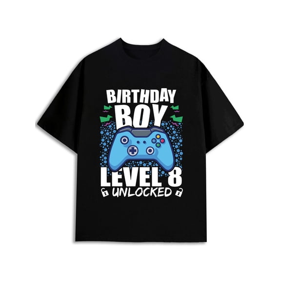 Greenink Level 8 Birthday Boy Tee men's funny t shirts black elegantly short Cool shirts, Funny shirts, t shirt Classic Unisex Shirt Cotton tshirts