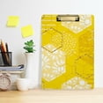 thumbnail image 6 of FMSHPON Geometric Honeycomb Clipboard Hardboard Wood Nursing Clip Board and Pull for Standard A4 Letter 13x9 inches, 6 of 7