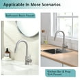 thumbnail image 4 of Brushed Nickel Mini Bar Prep Faucet with Pull Down Sprayer for Bathroom and Kitchen Sink, 4 of 7