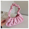 thumbnail image 1 of Bolso de mujer coreano 2025, nuevo bolso plisado de nube de color sólido, bolso de axila sencillo para mujer, bolso de hombro dulce, 1 of 5
