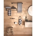 thumbnail image 2 of Moen Y5785BL Modern Bathroom Hand Towel Ring, Matte Black, 2 of 6