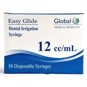 Easy Glide Curved Tip Dental Irrigation Syringe 12CC 12ML - Box of 50