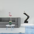 thumbnail image 2 of Estatua De Resina De Flamenco Pensador. Escultura Abstracta De Ave. Figura De Arte Moderno Con Soporte De Metal Para Decoración Del Hogar, Jardín, Estantería, Escritorio O Mesa., 2 of 8