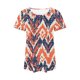 thumbnail image 4 of Camisetas de Manga Corta de Verano para las Mujeres Impresas con Cuello Redondo, Poliéster Ligero Top de Verano Casual, 4 of 5