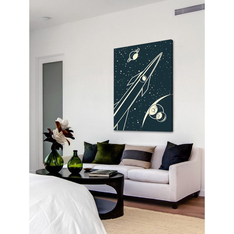 "Deep Space" Painting Print on Wrapped Canvas