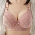 thumbnail image 2 of HAPIMO Everyday Bras for Women Soft Comfortable Breathable Lingerie Stretch Underwear Seamless Push Up Camisole Gathered Wire Free Comfort Daily Brassiere Watermelon Red 46, 2 of 3