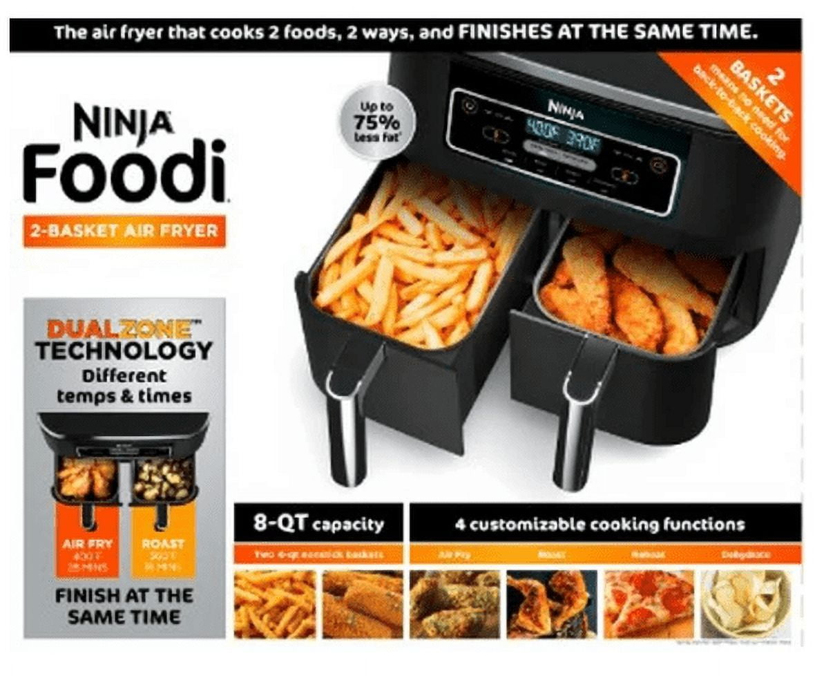 Ninja Foodi 6-in-1 8-quart 2-Basket Air Fryer - 9826807