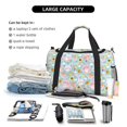 thumbnail image 5 of Rocae Love You Rabbit Print Hand Travel Bag Travel Duffel Bag and Fitness Bag, Women's Waterproof Weekend Tote, Men's Travel and Fitness Essentials, 5 of 7