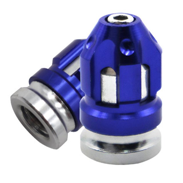 Thinsony 2Pcs Tire Valve Stem Caps Protection Fit for Motorcycles Suvs Mountain Bike Blue 26x15mm 1Set