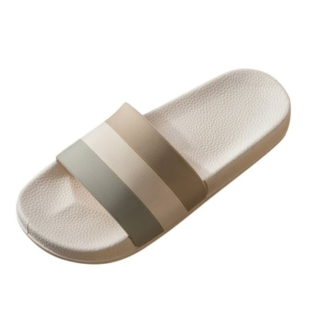

Slippers For Women Anti Slip Fashionable Four Seasons Slippers Home Indoor Thick Sole Non Slip Open Toe Comfortable Colorblock Casual Style