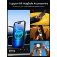 thumbnail image 5 of Mgnaooi Magnetic Case for iPhone 15 Pro Compatible with MagSafe, Military Grade Drop Protection, Shockproof Slim Translucent Matte for iPhone 15 Pro Phone Case 6.1 Inch, Black, 5 of 7