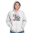 thumbnail image 5 of Breast Cancer Strive to Survive Zip Hoodie Sweatshirt Women Brisco Brands S, 5 of 6