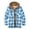 Blue, variant on Edvintorg Men's Sherpa Lined Full Zip Hooded Plaid Shirt Jacket Casual Plus Size Men Clothes Long Sleeve Warm Fall Winter Outwear