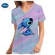 thumbnail image 1 of Disney-uniforme de enfermera de manga corta con cuello en V y bolsillo para mujer, monos informales, camiseta, Top de cuidado, 1 of 3