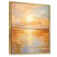 thumbnail image 2 of Designart "Bold Sunset Golden composition I" Landscape & Nature Floater Framed Canvas Print, 2 of 7