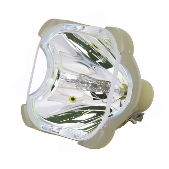 Original Philips Projector Lamp Replacement for Sony LMP-H210 (Bulb Only). A close-up view of the replacement bulb featuring a clear reflective housing and compact design. Compatible with Sony projector models VPL-HW45ES, VPL-HW48ES, and VPL-HW65ES. Ideal for maintaining optimal brightness and picture quality.