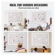 thumbnail image 6 of Cork Board 48x36, White Linen Bulletin Board for Home Office, 6 of 7