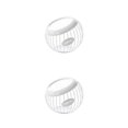thumbnail image 2 of kurtrusly Easy To Clean Holder For Home Cafe Hotel Convenient And Practical Storage Solution Metal Large Storage Basket white 2Set, 2 of 6