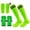 B005- Color E, variant on Youth Football Gear Kit, Shin Guards Soccer Adult, Shin Guard Socks, Youth Football Pads, with Long Adjustable Secure Straps, Complete 6-Piece Set Including 2 Soccer Socks, 2 Shin