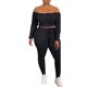 thumbnail image 2 of Puntoco Conjuntos de colores para mujer Ropa de ocio Ropa de salón Traje Conjunto deportivo tops + Pantalones Liquidación Puntoco Puntoco-7034, 2 of 3