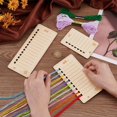 thumbnail image 3 of 1set 3 Pcs Embroidery Floss Bobbin Sewing Thread Organizer Rectangle Wooden Yarn Thread Winding Plate for Stitch Embroidery Thread Storage Organisation Sewing Accessories, 3 of 6