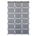 thumbnail image 7 of 12-Tier Portable 72 Pair Shoe Rack Organizer 36 Grids, Expandable Shoe Storage Cabinet, Free Standing Stackable Space Saving Shoe Rack with Doors Expandable Stackable for Heels, Boots, Slippers, 7 of 7