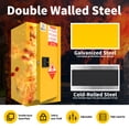 thumbnail image 3 of POWKOL Flammable Cabinet 6 Gallon Yellow, 18.11 x 18.11 x 35.5 Inchs Adjustable Shelf Flammable Storage Cabinet, for Commercial Industrial Home Use, 3 of 8