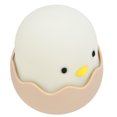 thumbnail image 3 of Lámpara de noche tridimensional de silicona con forma de cáscara de huevo y pollo para niños., 3 of 14