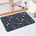 thumbnail image 4 of Pioneer Flower Floral Print Pattern Bathroom Rugs Mat, Non Slip Microfiber Bathroom Rug with Rubber Backing, Soft Mats for Bathroom Floor Tub Shower, 17"x27", 4 of 5