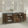 thumbnail image 4 of James Martin Vanities 485-V72-BW-3PBL Myrrin 72" Double Basin Wood Vanity Set - White, 4 of 7