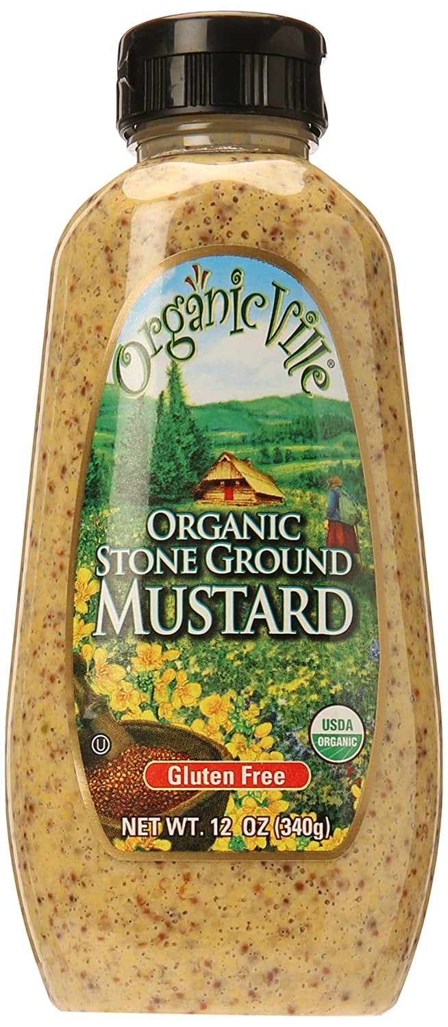 Organicville Organic Stone Ground Mustard -- 12 oz Pack of 2