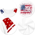 thumbnail image 4 of CCRFTGI 250 Anniversary Usa Flag Shirts for Kids Girls Size 6-7 Patriotic Cute Tops 4th Of July 250 Anniversary USA Flag Tshirt Happy Summer Shirts Festival Tee Tops Vermilion 11-12 Years, 4 of 5