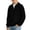 Black, variant on Cethrio Boys Half Zip Sweatshirts Size 10-12, Waffle Knit Long Sleeve Casual Pullover Boys Fall Tops Gray