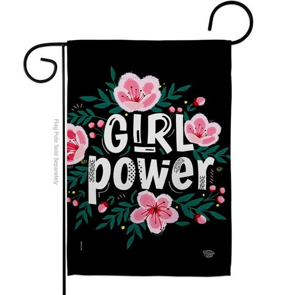 Ornament Collection G192606-BO Girl Power Support Feminism 13 x 18.5 in. Double-Sided Decorative Vertical Garden Flags for House Decoration Banner Yard Gift