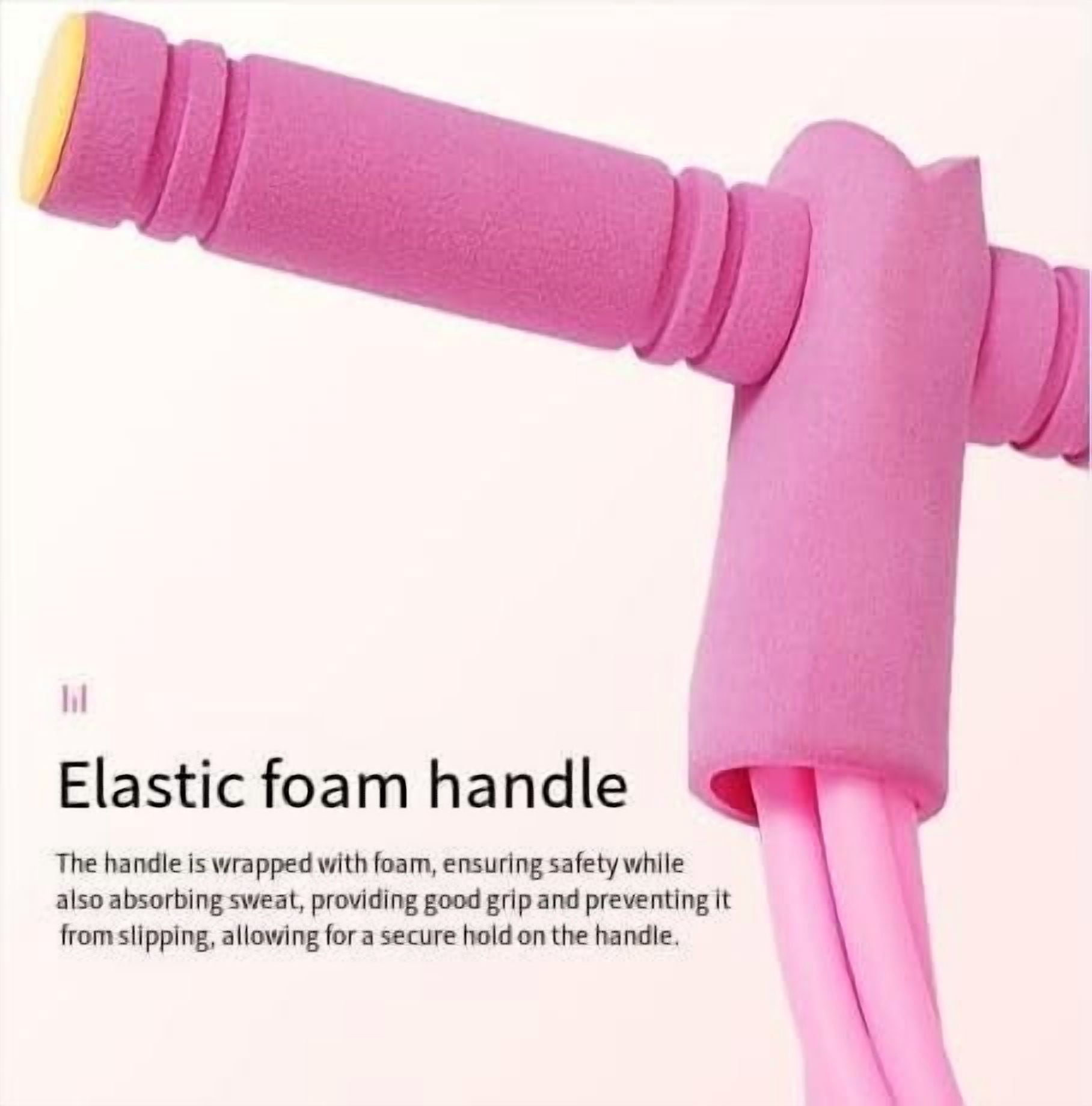 21 Fitness Resistance Bands-4 Tube Pedal Ankle Puller, 2025 Upgraded Stirrup Puller for Exercise, Foot Pedal Resistance Band for Arm Weights Exercise Equipment