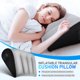 thumbnail image 5 of Almohada de viaje: Almohada inflable triangular portátil para acampar, viajar y dormir la siesta - Posicionador corporal plegable portátil, 5 of 6